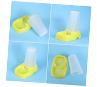 VERDANVERSE Automatic Pet Feeder Food Dispenser for Dogs Cats Yellow for Single Multiple Pet Households Made of Safe Prevents Dust Easy to Clean