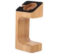VERDANVERSE Bamboo Smart Watch Charging Stand Support Mount Compatible with Apple Watch Lightweight Portable Natural Wood Grain Design
