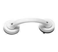 VERDANVERSE Bathroom Safety Grab Bar Suction Cup Handle for Elderly, White Classic Sliding Door Support Rail, Stainless Steel Shower and Bathtub Grab Rail Aid