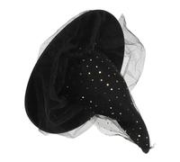 VERDANVERSE Bent Mesh Wizard Hat for Adults Flexible Fit Gothic Steampunk Pointed Headwear Lightweight Party Hat for Halloween Cosplay and Festival Costume for Men Women Teens