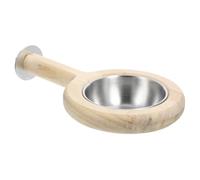 VERDANVERSE Bird Perch with Detachable Food Bowl Convenient Bird Feeder for Doves Pigeons Cockatiels Easy Installation for All Pet Cages Reduces Waste