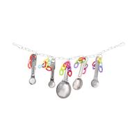 VERDANVERSE Bird Training Hanging Spoon Chew Sound for Parrots Sized Birds Durable Stainless Steel Fun for Aviaries Multi Purpose Treat Holder