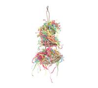 VERDANVERSE Bite Resistant Parrot Chewing Hanging Birdcage Accessory with Three Design Durable Shredding Plaything for Parakeets and African Grey Birds Fun Cage for Bird Entertainment