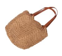 VERDANVERSE Boho Woven Tote Bag for Women Lightweight Paper Rope Shoulder Bag Spacious Summer Beach Handbag Casual Vacation Shopping Daily Use Natural Texture Design