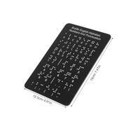VERDANVERSE Braille Alphabet Board with Raised Dots Numbers and Punctuation Portable Educational Braille Teaching Tool for Blind and Adults Lightweight Learning Aid
