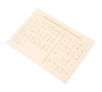 VERDANVERSE Braille Letter Board Essential Wood Teaching Tool for Blind People Tactile Learning Aid for Alphabet Mastery and Communication Skills Enhancement