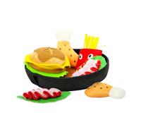 VERDANVERSE Burger Plate Toy Snuffle Mat for Dog Vocalizing Hide Food Pet Molar Toy at Home