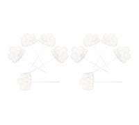 VERDANVERSE Cake Decorative Toppers Great Decorations 10pcs White Cloud Shaped Made of Paper Safe to Use Material for Cakes and Dessert for Wedding Party