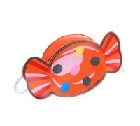 VERDANVERSE Candy Shaped Crossbody Bag Mini Change Purse Lightweight Compact Lovely Storage Pouch for Boys and Bright Orange Design