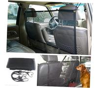 VERDANVERSE Car Vehicle Pet Fence Black Mesh Barrier Adjustable Dog Car Divider Safety Net Backseat Isolation Protector for Dog Buffer Buffer Divider
