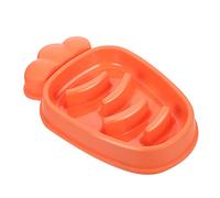 VERDANVERSE Carrot Shaped Pet Slow Feeder Bowl Large Capacity for Cats and Dogs Indigestion Design with Smooth Surface to Promote Healthy Chewing and Reduce Obesity Interactive Feeding for