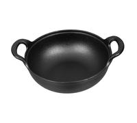 VERDANVERSE Cast Iron Cooking Pot Thickened Stew Pan Non Stick Round Bottom Soup Pot with Side Handle for Home and Outdoor Use Easy to Clean and Rust Resistant