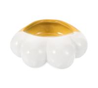 VERDANVERSE Ceramic Hamster Feeding Bowl Non Tip Design Animal Food Dish Easy to Clean Pet Bowl for Hamsters Rabbits Hedgehogs and Kittens Durable Cute Shaped Ceramic Bowl