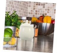VERDANVERSE Ceramic Sugar Jar with Lid and Handle Food Grade Kitchen Condiment Container Storage for Sugar Salt and Spices Multi-functional Design