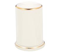 VERDANVERSE Ceramic Toothpick Holder Porcelain Toothpick Box for Home and Restaurant with Delicate Gold Detailing Sturdy House Accessories