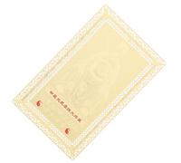 VERDANVERSE Chinese Style Amulet Card 2024 Taisui Gold Protection Charm Feng Shui Luck Amulet for Year of Dragon Home Decor and Personal Blessing