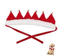 VERDANVERSE Christmas Dog Bell Collar for Puppies and Cats Cozy Breathable Pet Neck Accessory with Festive Bells Easy Off Holiday Dress Up Scarf for Boys