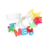 VERDANVERSE Christmas Letter Led String Lights Merry Christmas Decorative Xmas Atmosphere Lamp String for Home Party Indoor Outdoor Use (Without Battery