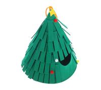 VERDANVERSE Christmas Tree Shaped Hideout for Guinea Pigs Cozy Felt Bed for Small Animals Washable Hamster and Hedgehog Shelter Spacious and Comfortable Pet Hut