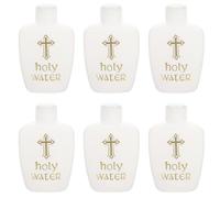 VERDANVERSE Church Holy Water Bottle Holy Water Logo 60ml 6 Pack Plastic Refillable Bottles for Baptism and Easter Use