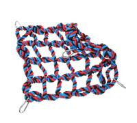 VERDANVERSE Colorful Large Pet Climbing Net Rope for Parrots Bite Resistant Hanging Cage Accessory Enhances Physical Mental Health Suitable for Medium Birds