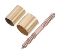 VERDANVERSE Copper Elderly Cane Connector Accessories DIY Joint Lightweight Non-Slip Ferrules for Senior Walking Stick Support Indoor Outdoor Use