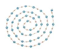 VERDANVERSE Copper Heart Evil Eye Necklace Chain for Women Copper Jewelry Link for DIY Bracelets and Necklaces Stylish Fashion Accessory with Color-preserved Finish