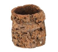 VERDANVERSE Cork Bark Log Hideout for Small Reptiles and Crabs with Easy Installation and Humidity Regulation, Authentic Forest-like Feel for Aquarium and Terrarium Decor