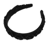 VERDANVERSE Cotton Rope Braided Headband Soft Wide Decorative Hairband for Women Comfortable Flexible Fit Versatile Face Washing Makeup Use Classic Black Nordic Style Accessory