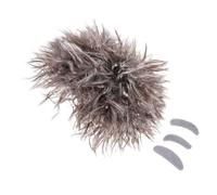 VERDANVERSE Crazy Scientist Wig Set with Realistic Brown Braids and Mustache Eyebrows Funny Costume Accessory for Halloween Science Party Suitable for Adults