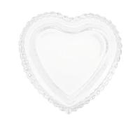 VERDANVERSE Creative Glass Heart Shaped Jewelry Box Earring Display Case for Home Decoration and Gift Storage for Necklace Bracelet Rings for Wedding Centerpieces and Bathroom Organizer