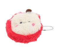VERDANVERSE Cute Apple Shaped Plush Coin Purse with Zipper Wallet Bag for Women for Coins Lipsticks and Small Essentials Portable Soft Material for Travel Office and Everyday Use