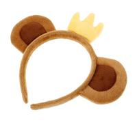 VERDANVERSE Cute Monkey Ear Headband Lightweight Plush Animal Ear Hair Accessory for Women Comfortable Fit Decorative Headband for Carnival Halloween Party