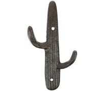 VERDANVERSE Decorative Hooks Sturdy and Practical Cactus Shaped Cast Iron Rustic Style Wall Hooks Wall Mounted Storage Solution for Bathrooms and Kitchens