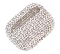 VERDANVERSE Diamante Bling Wireless Earbuds Case Compatible with Airpods 3 White Luxury Protective Cover for Travel and Daily Use