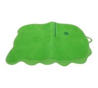 VERDANVERSE Dinosaur-Shaped Silicone Shower Foot Scrubber Mat with Suction Cups, Green Non-Slip Bath Massage Cushion for Men Women and, Feet Cleaning and Exfoliating Pad for Bathroom Spa Use