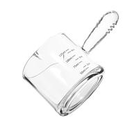 VERDANVERSE Double Shot Espresso Measuring Cup Glass with Dual Spouts for Easy Pouring Coffee Cream Cappuccino Tool