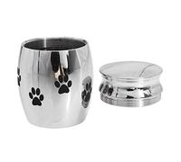 VERDANVERSE Durable Stainless Steel Pet Urn Casket with Unscrewable Lid Cremation Ashes Container for Dogs and Animals Lightweight Memorial Storage Box for Indoor and Outdoor Use
