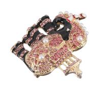 VERDANVERSE Elegant Elephant Brooch Party Pin Stylish Rhinestone Animal Accessory for Women Suits Sweaters Scarves Unique Gift for Christmas Anniversaries and Special Occasions