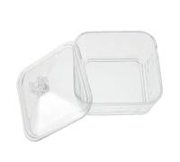 VERDANVERSE Elegant Glass Sugar Cube Jar with Lid Freshness-sealing Sugar Container for Coffee Stations Office and Kitchen Use Stylish Decorative Candy Bowl Easy Access and Refill