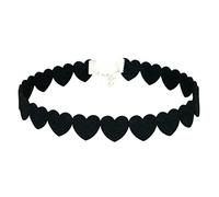 VERDANVERSE Fashion Suede Leather Heart Shape Neck Ring Creative Practical Neck Adornment for Women Stylish Party Graduation Birthday Accessory