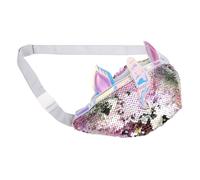 VERDANVERSE Fashionable Glitter Sequin Fanny Pack for Lightweight Crossbody Chest Bag with Cartoon Design for Travel Shopping and Outdoor Activities Cute Sling Bag