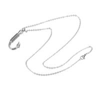VERDANVERSE Fish Hook Urn Necklace Stainless Steel Keepsake for Ashes Unique Memorial Jewelry for Cherishing Loved Ones Durable and Stylish Fish Hook Design Meaningful Souvenir for Pet Ashes