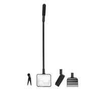 VERDANVERSE Fish Tank Cleaning Tools Kit Plastic Fish Tank Brush Gravel Rake Cleaning Net Sponge Brush and No Marks Left
