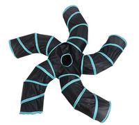 VERDANVERSE Foldable Cat Tunnel 5-Way S-Shaped Interactive Tube for Cats and Small Pets, Educational Play Tunnel for Indoor Use, Sturdy Pet Playing