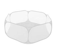 VERDANVERSE Foldable Pet Playpen for Rabbits and Guinea Pigs, Portable Hexagonal Enclosure Polyester Mesh, Small Indoor Safety Fence Carry Bag for Bunny and Ferret Play