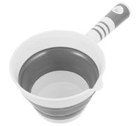 VERDANVERSE Foldable Plastic Water Ladle Dipper, Collapsible Water Scoop with Hanging Design, Easy Storage, Multi-Purpose for Home Kitchen and Bathing