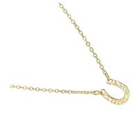 VERDANVERSE Fortunate Horseshoe Pendant Necklace for Women U Shaped Clavicle Chain Jewelry Stylish Luck Charm for Parties Family Gatherings and Loved Ones