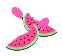 VERDANVERSE Fun Watermelon Fruit Earrings for Women Dangling Beach Jewelry for Vacation Summer Party Accessories Lightweight Stylish Dangle Earrings Charming Gift for Ladies