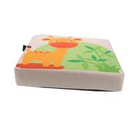 VERDANVERSE Giraffe Print Dining Table Booster Seat Cushion Breathable Linen Fabric Non-Slip Bottom Portable Lightweight Booster Cushion for Chairs at Home and School